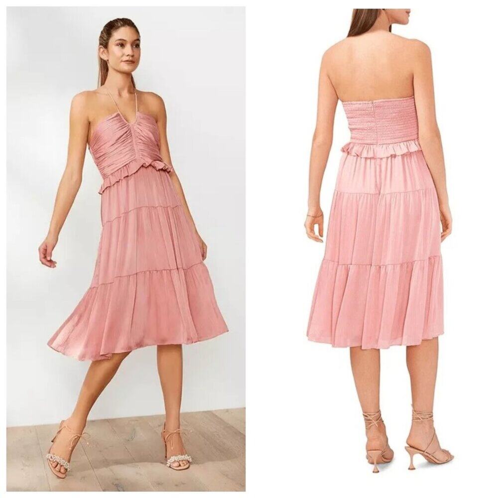 Chelsea & Violet Halterneck Tiered Dress